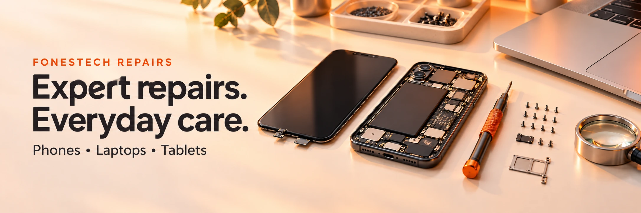 Fonestech repair services — expert repairs and everyday care.